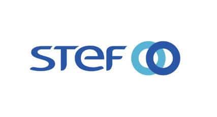 Logo de STEF, leader européen de la logistique du froid, client de Winlassie.